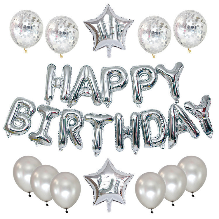 生日派對氣球套裝 生日派對 鋁膜氣球 派對裝飾 數字氣球 10