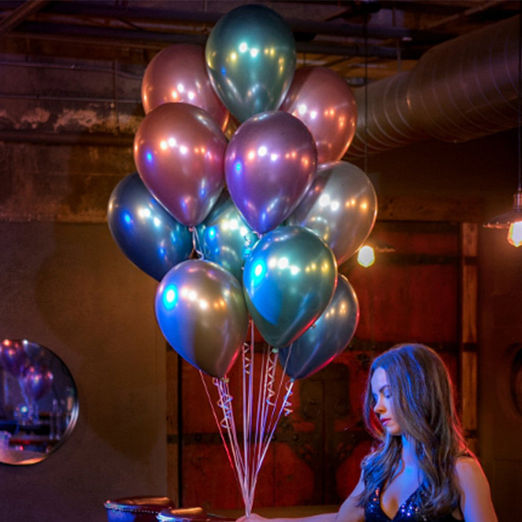 12寸加厚金屬質感乳膠氣球50入 派對裝飾 節慶佈置 氣球派對1