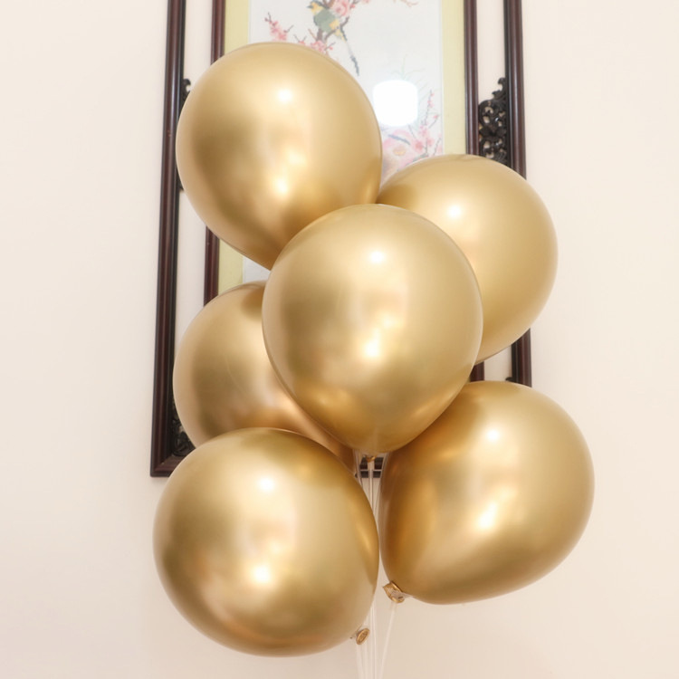 12寸加厚金屬質感乳膠氣球50入 派對裝飾 節慶佈置 氣球派對2