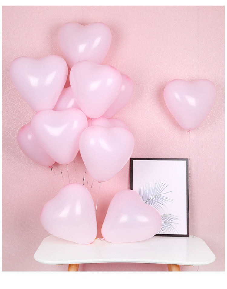 馬卡龍心形氣球 婚禮佈置 告白氣球 結婚佈置 愛心氣球 19