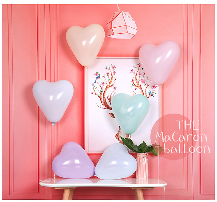 馬卡龍心形氣球 婚禮佈置 告白氣球 結婚佈置 愛心氣球 2
