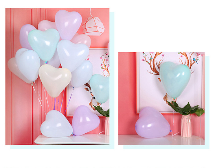 馬卡龍心形氣球 婚禮佈置 告白氣球 結婚佈置 愛心氣球 29