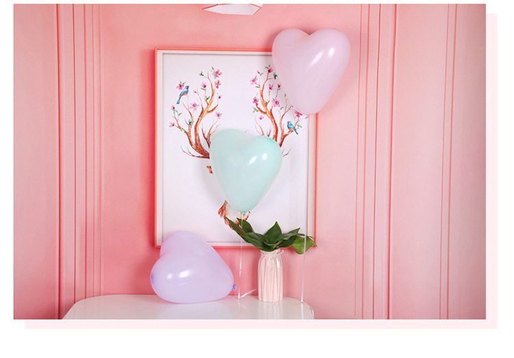 馬卡龍心形氣球 婚禮佈置 告白氣球 結婚佈置 愛心氣球 31