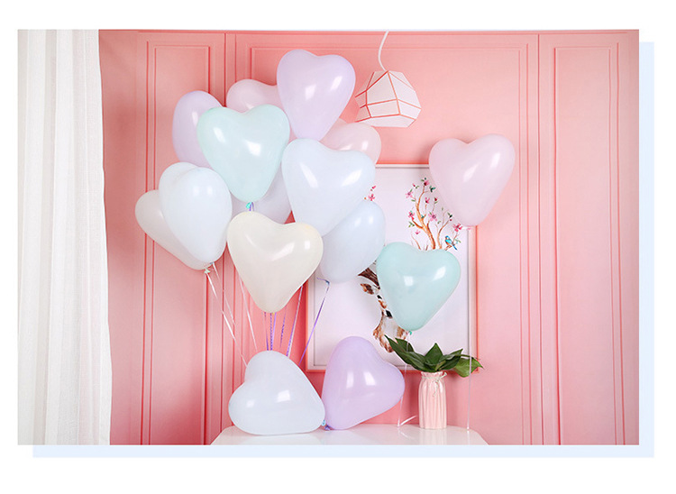 馬卡龍心形氣球 婚禮佈置 告白氣球 結婚佈置 愛心氣球 32