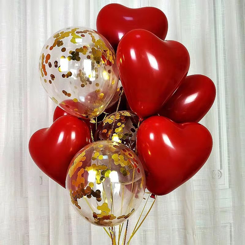 馬卡龍心形氣球 婚禮佈置 告白氣球 結婚佈置 愛心氣球 38