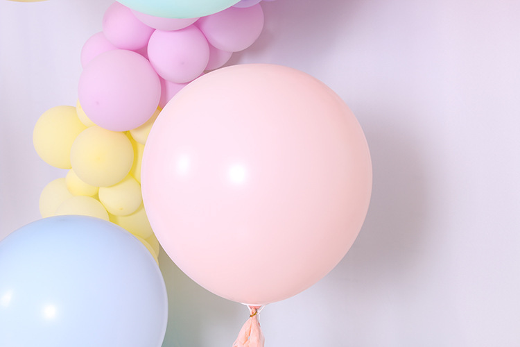馬卡龍乳膠氣球 5寸/10寸/18寸氣球 婚慶佈置 派對佈置 糖果色汽球10